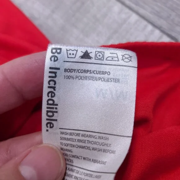 Sugoi Neo 1/4 Zip Cycling Running Jersey Mens Medium Red Short Sleeve Stretch - Picture 6 of 6